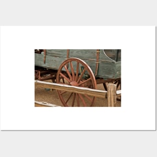 Red Wagon Wheel Posters and Art